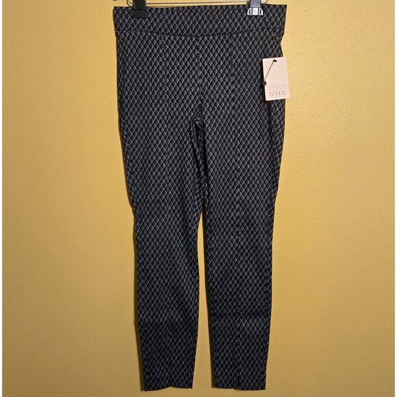 NYDJ Basic Legging Pants Lift Tuck Slit Charcoal Diamond Grey 6 NWT MBGA2556 6 - Picture 2 of 10